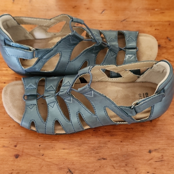 Earth Origins Teal Open-Toe Sandals - Picture 5 of 7